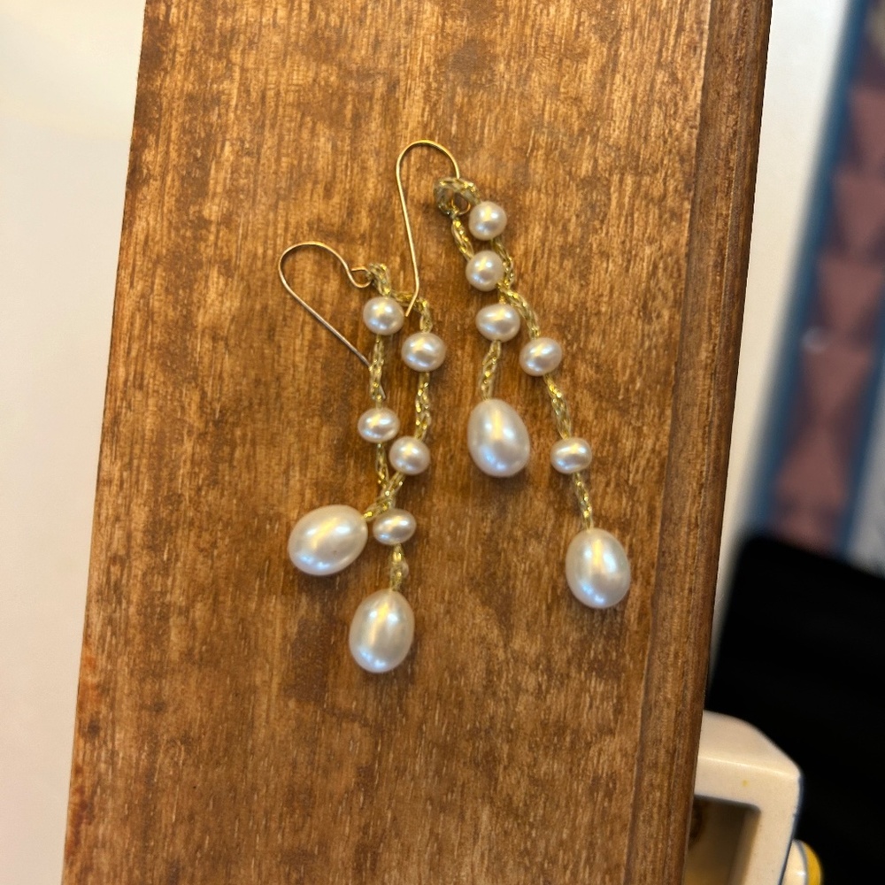 Pearl earrings